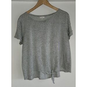 C Wonder Women's XL Gray Stretch Top Rayon Polyester Spandex Blend